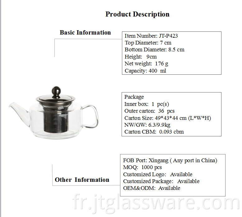 Small Pyrex Teapot
